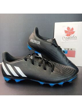 Adidas Predator PBB 698007 Mens Sz 7 Black / White Outdoor/Indoor Cleat ID